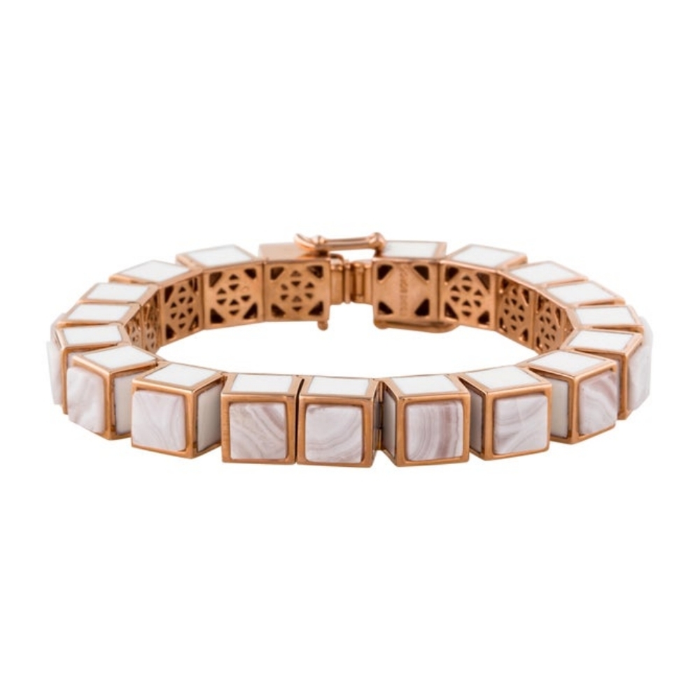 Eddie Borgo Agate Cube Bracelet